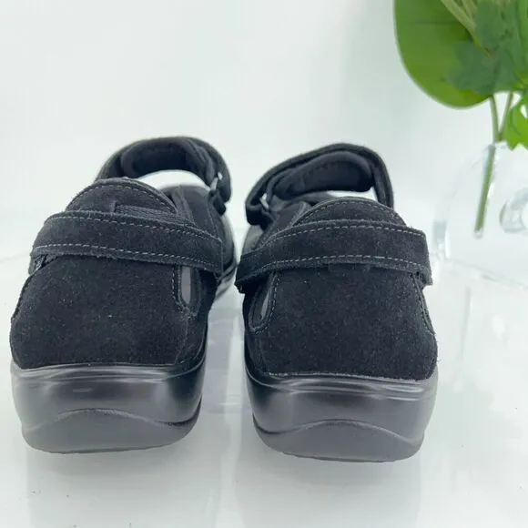 Orthofeet 893 Sanibel Mary Jane Women's 12 Wide Black Comfort Orthotic Shoes