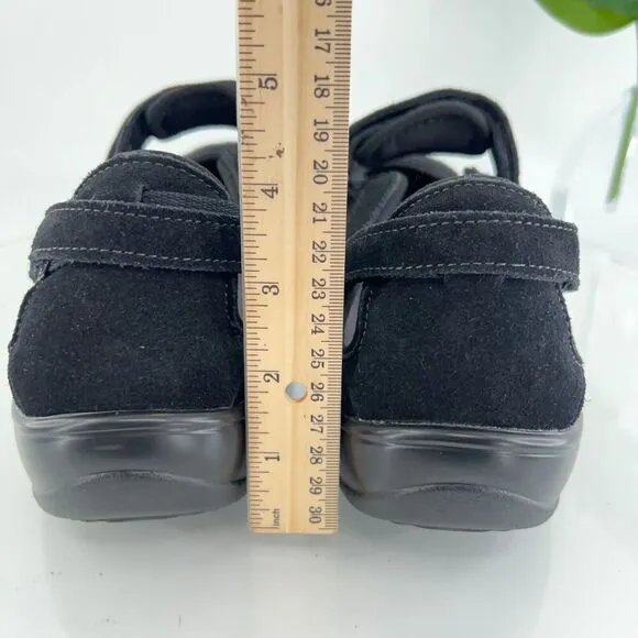 Orthofeet 893 Sanibel Mary Jane Women's 12 Wide Black Comfort Orthotic Shoes
