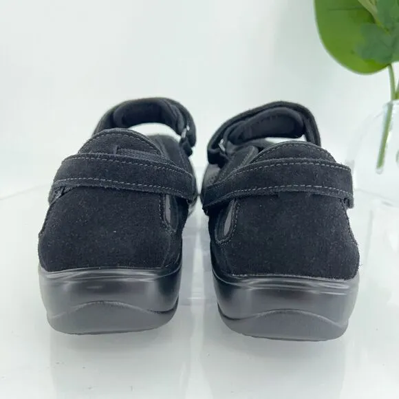 Orthofeet 893 Sanibel Mary Jane Women's 12 Wide Black Comfort Orthotic Shoes