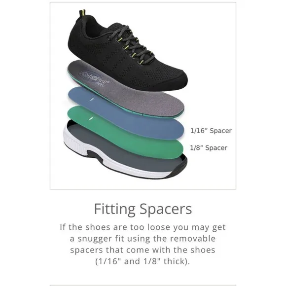 Orthofeet Coral Stretch Knit Black Women Athletic Sneakers 11 N Narrow A
