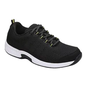 Orthofeet Coral Stretch Knit Black Women Athletic Sneakers 11 N Narrow A