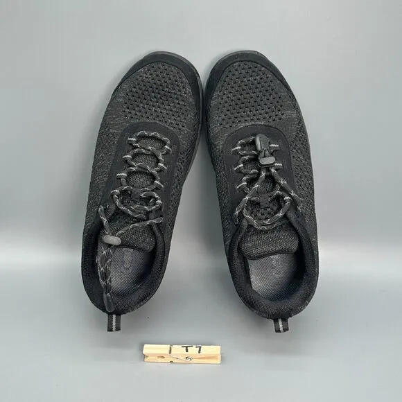 Orthofeet Coral Women's 8 Black Athletic Running Sneakers Code-Lock Low Top