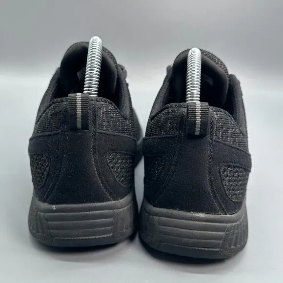 Orthofeet Coral Women's 8 Black Athletic Running Sneakers Code-Lock Low Top