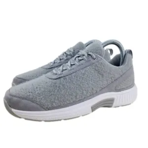 OrthoFeet Coral Wool Gray Orthotic Sneaker Shoes Women's Size 7M Comfort Lace-Up