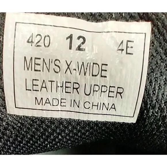 Orthofeet Mens 12 XW-Wide 4E Brown Avery Island Comfort Upper Leather Shoes 420