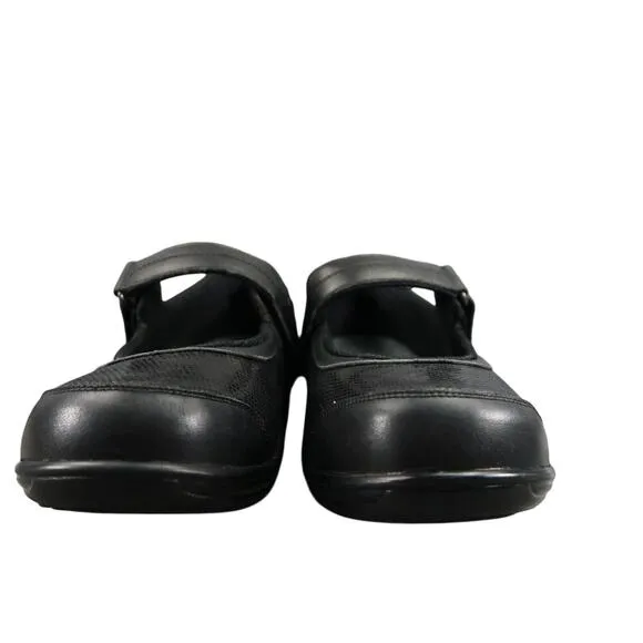 Orthofeet Shoes Women 11.5 Mary Jane Comfort Leather Oakridge Walking Black Wide