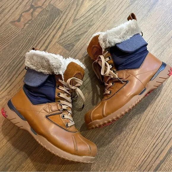 Pajar Canada Waterproof Leather boots color block size EU 38 US 7-7.5
