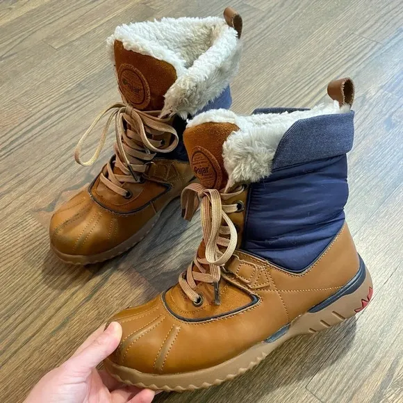 Pajar Canada Waterproof Leather boots color block size EU 38 US 7-7.5