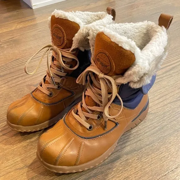 Pajar Canada Waterproof Leather boots color block size EU 38 US 7-7.5