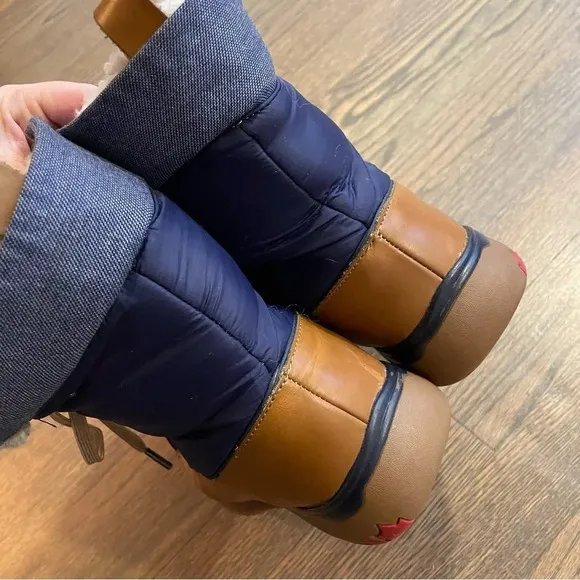 Pajar Canada Waterproof Leather boots color block size EU 38 US 7-7.5