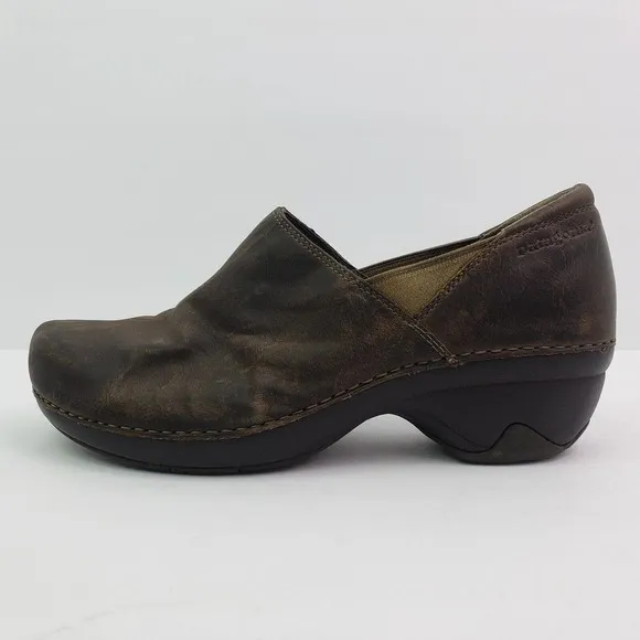 Patagonia Better Womens Size 10 Dark Expresso Leather Slip On Clog Shoes