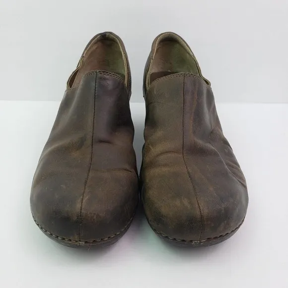 Patagonia Better Womens Size 10 Dark Expresso Leather Slip On Clog Shoes