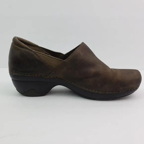 Patagonia Better Womens Size 10 Dark Expresso Leather Slip On Clog Shoes