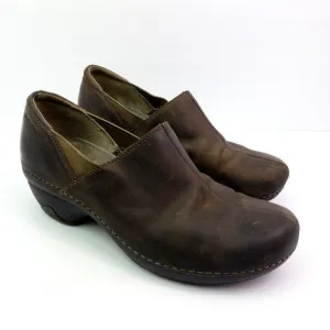 Patagonia Better Womens Size 10 Dark Expresso Leather Slip On Clog Shoes