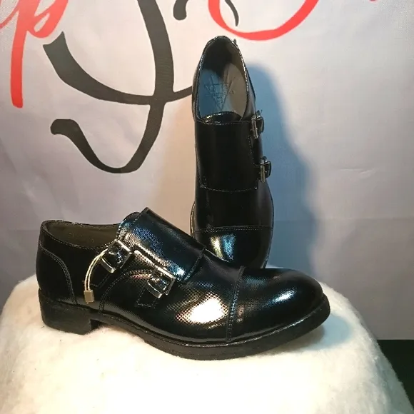 Patent Leather Double Monk Strap