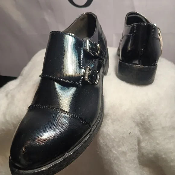 Patent Leather Double Monk Strap