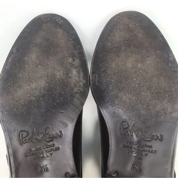 Paul Evans The Pointier Italian Leather Handcrafted Double Monk Strap Shoes