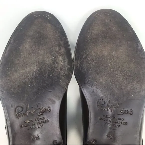 Paul Evans The Pointier Italian Leather Handcrafted Double Monk Strap Shoes