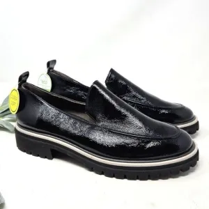 PAUL GREEN Patent Leather Naomi Loafers Slip On Size 7 UK | 9.5 US