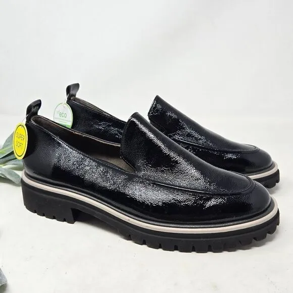 PAUL GREEN Patent Leather Naomi Loafers Slip On Size 7 UK | 9.5 US