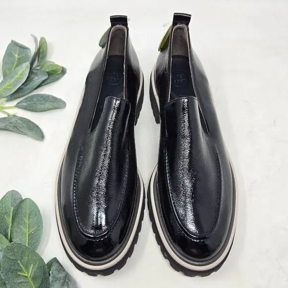 PAUL GREEN Patent Leather Naomi Loafers Slip On Size 7 UK | 9.5 US