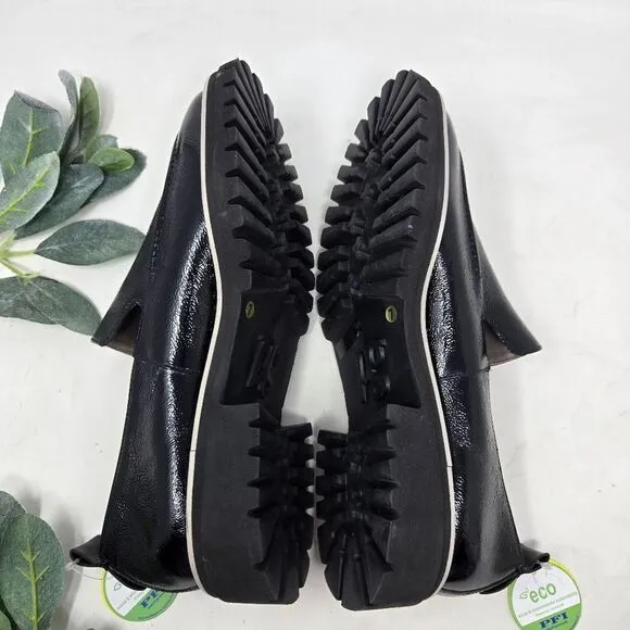 PAUL GREEN Patent Leather Naomi Loafers Slip On Size 7 UK | 9.5 US