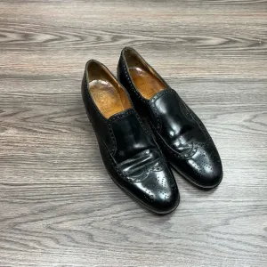 Peal &amp; Co Brooks Brothers Edward Green Black Wingtip Loafers 10