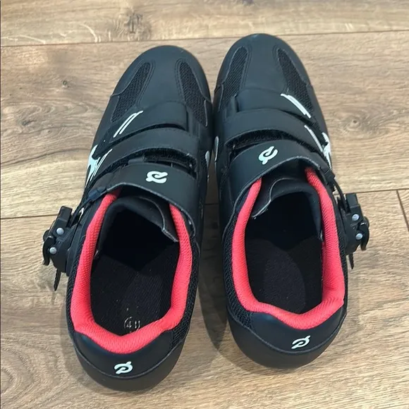 Peloton Black and Red Athletic Shoes