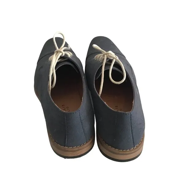 PERRY ELLIS- MENS NAVY COMFY LACE UP SHOES SIZE 11.5
