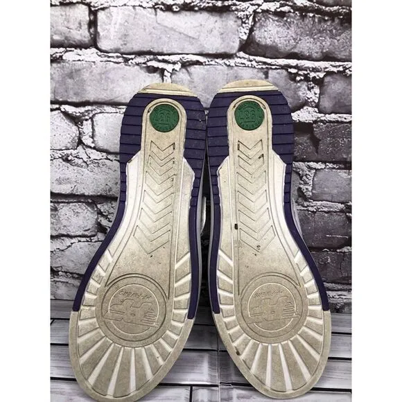 Pf Flyers White Leather Perforated Strap Lace Up Casual Shoes Women Sz 11M US/43