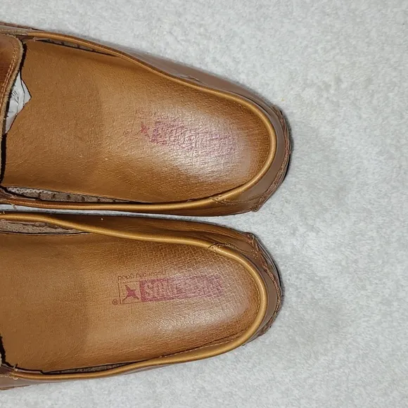 Pikolinos Jerez Brown Driving Loafer Leather Shoes Size 8.5 Men's