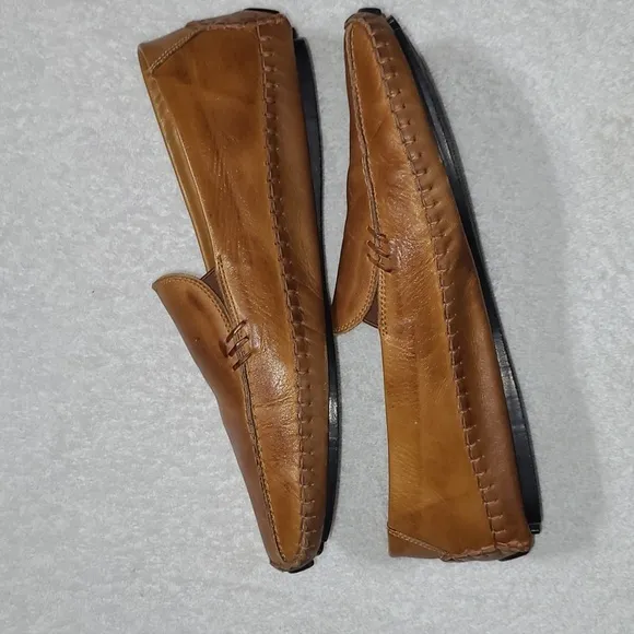 Pikolinos Jerez Brown Driving Loafer Leather Shoes Size 8.5 Men's