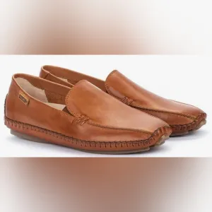 Pikolinos Jerez Brown Driving Loafer Leather Shoes Size 8.5 Men's