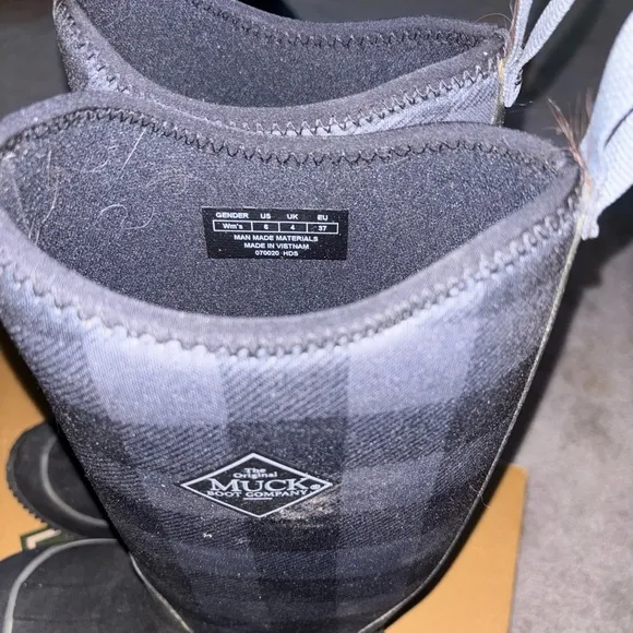 Plaid Waterproof Boots