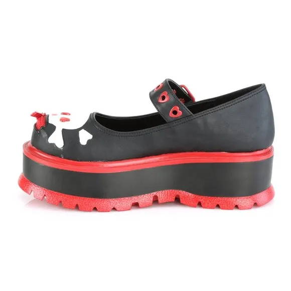 Platform Skull Emo Heart Gothic Shoes