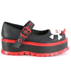 Platform Skull Emo Heart Gothic Shoes