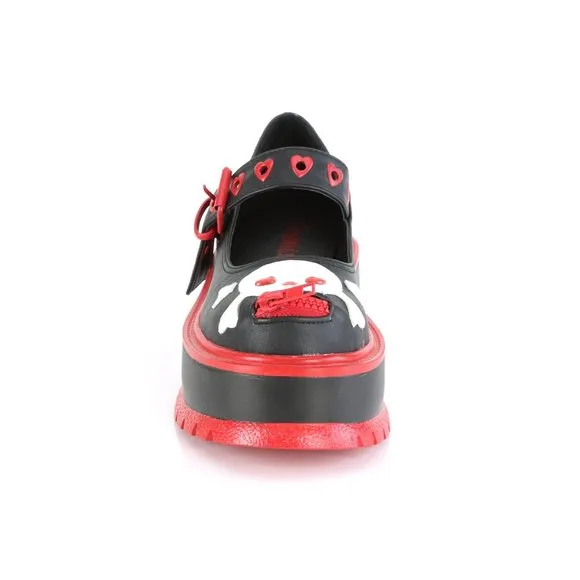 Platform Skull Emo Heart Gothic Shoes