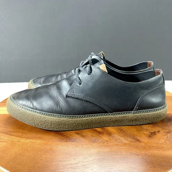 Pointer Crago Mens Size 12 Casual Sneakers Shoes Black Leather