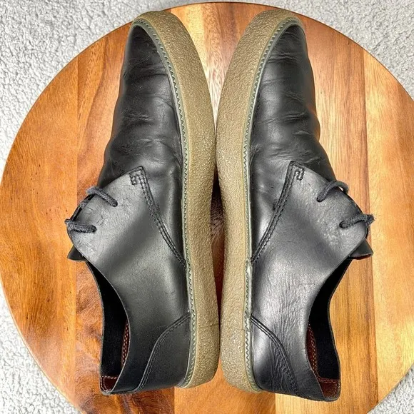 Pointer Crago Mens Size 12 Casual Sneakers Shoes Black Leather