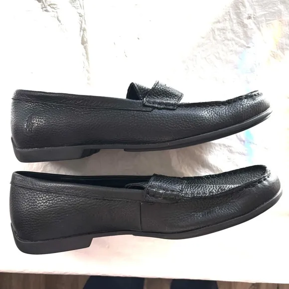 Polo by Ralph Lauren Adante Black Pebble leather loafers.SZ 10 D NWOT