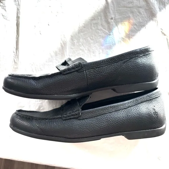 Polo by Ralph Lauren Adante Black Pebble leather loafers.SZ 10 D NWOT