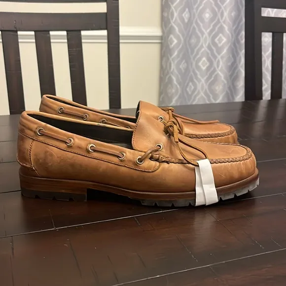 Polo Ralph Lauren Camden Moccasin Loafers Shoes Vintage Made In Brazil Mens 10