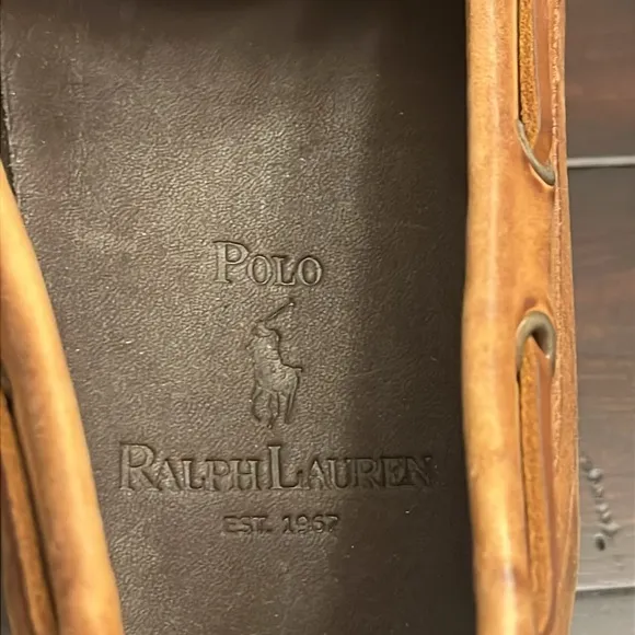 Polo Ralph Lauren Camden Moccasin Loafers Shoes Vintage Made In Brazil Mens 10