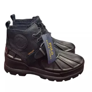 POLO Ralph Lauren Men's Oslo Low Boots Black size 12 Brand New Waterproof Rubber