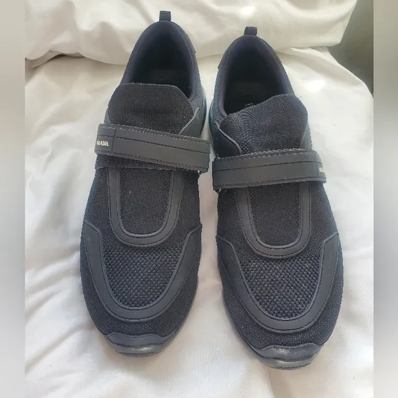 Prada Cloudbust Velcro Strap Shoes Black