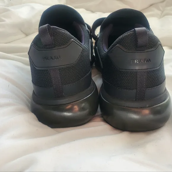 Prada Cloudbust Velcro Strap Shoes Black