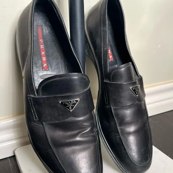 Prada Men's Black Loafers