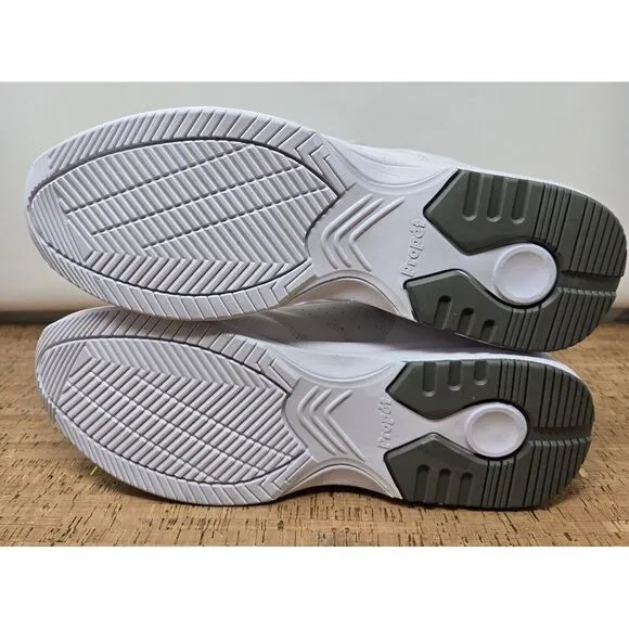 Propet LifeWalker Strap White Leather Strap Men's 12D Casual‎ Shoe