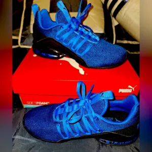 Puma Big Kid Little Kid Axelion Boy's Blue Running Shoes Size