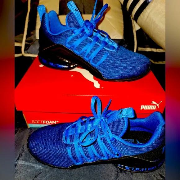 Puma Big Kid Little Kid Axelion Boy's Blue Running Shoes Size